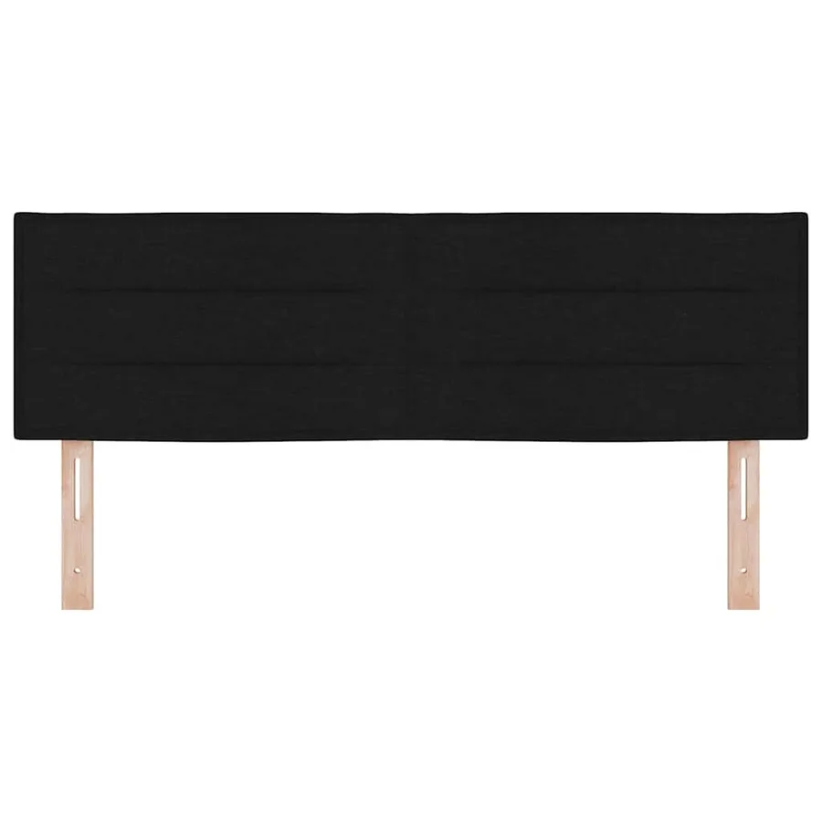 Tête de lit LED avec bandes LED Noir 160 cm tissu - 5