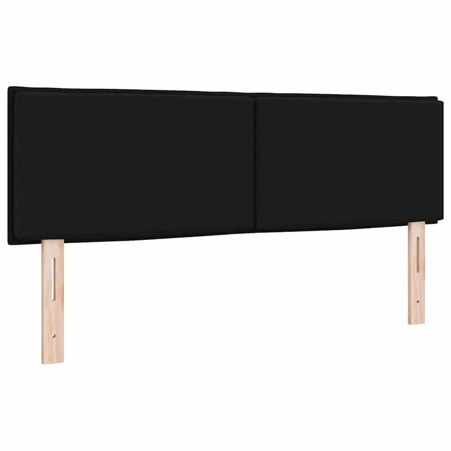 Tête de lit LED avec bandes LED Noir 160 cm tissu - 7
