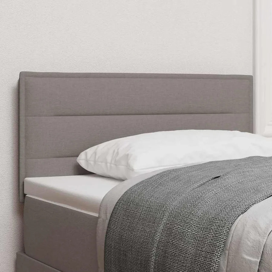 Tête de lit LED avec bandes LED Taupe 90 cm tissu