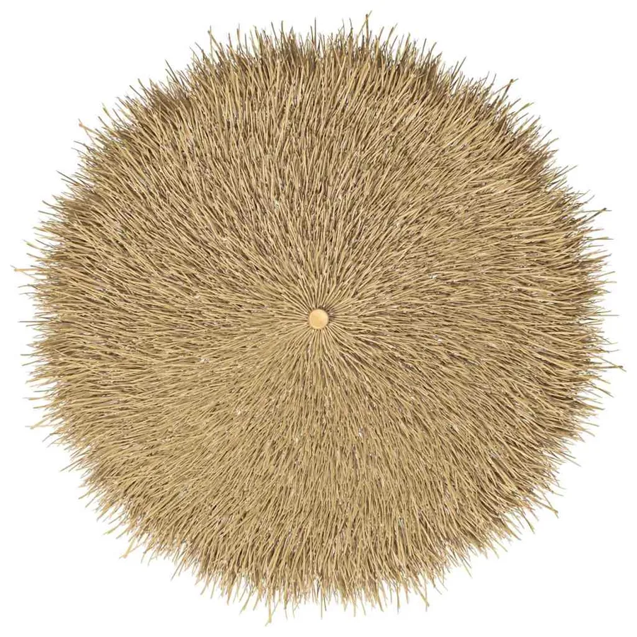 Parasol Tiki avec auvent en feuille de bananier 150 cm bambou - 4