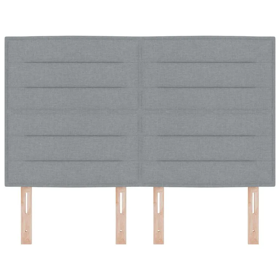 Tête de lit LED avec bandes LED Gris clair 160 cm tissu - 5