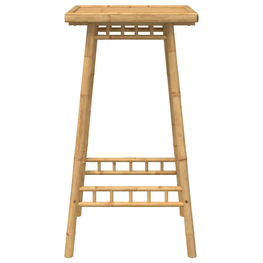 Table de bar carrée d'extérieur 55 x 55 x 100 cm en bambou - 5