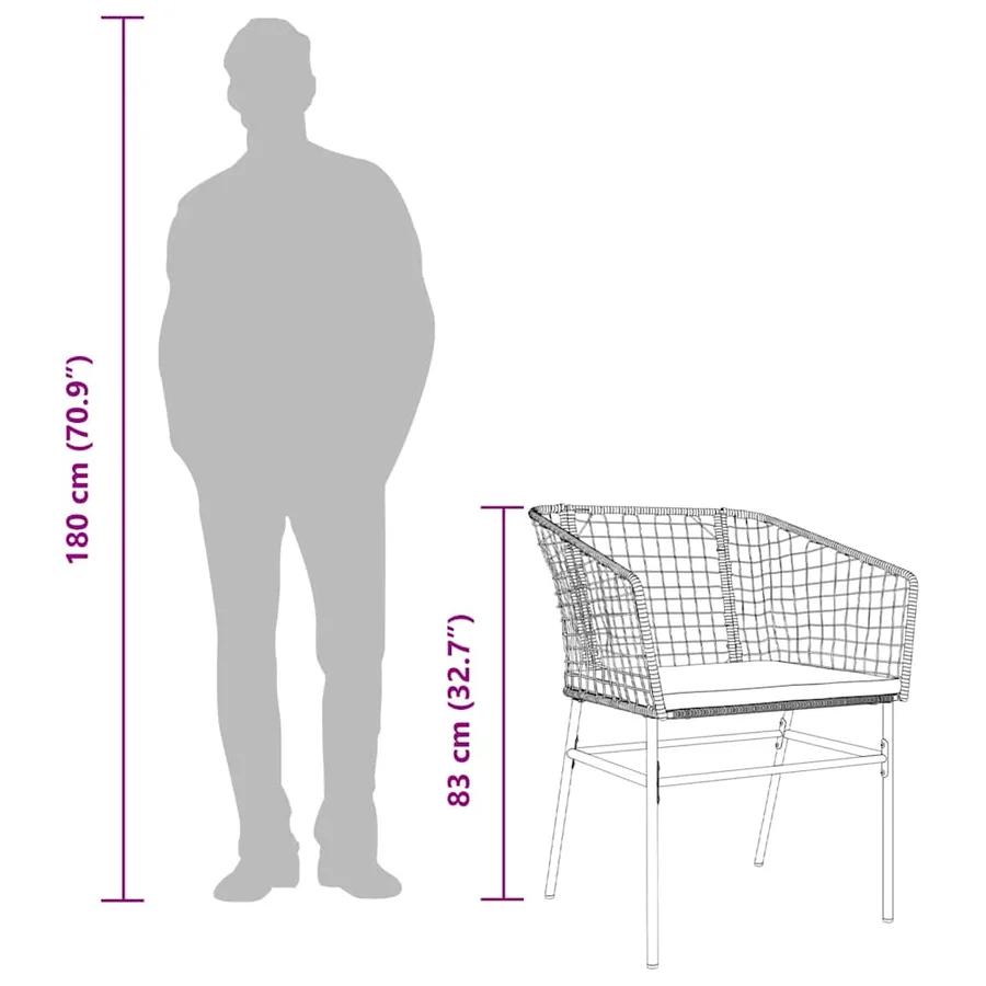 Ensemble à manger de jardin et coussins 5 pcs noir rotin verre - 11