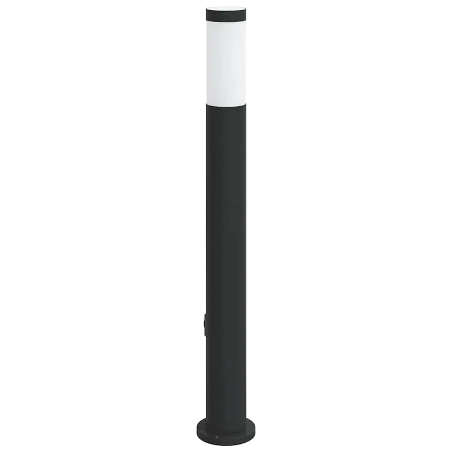 Borne lumineuse avec détecteur et prise 80 cm acier inoxydable IP44 - 5