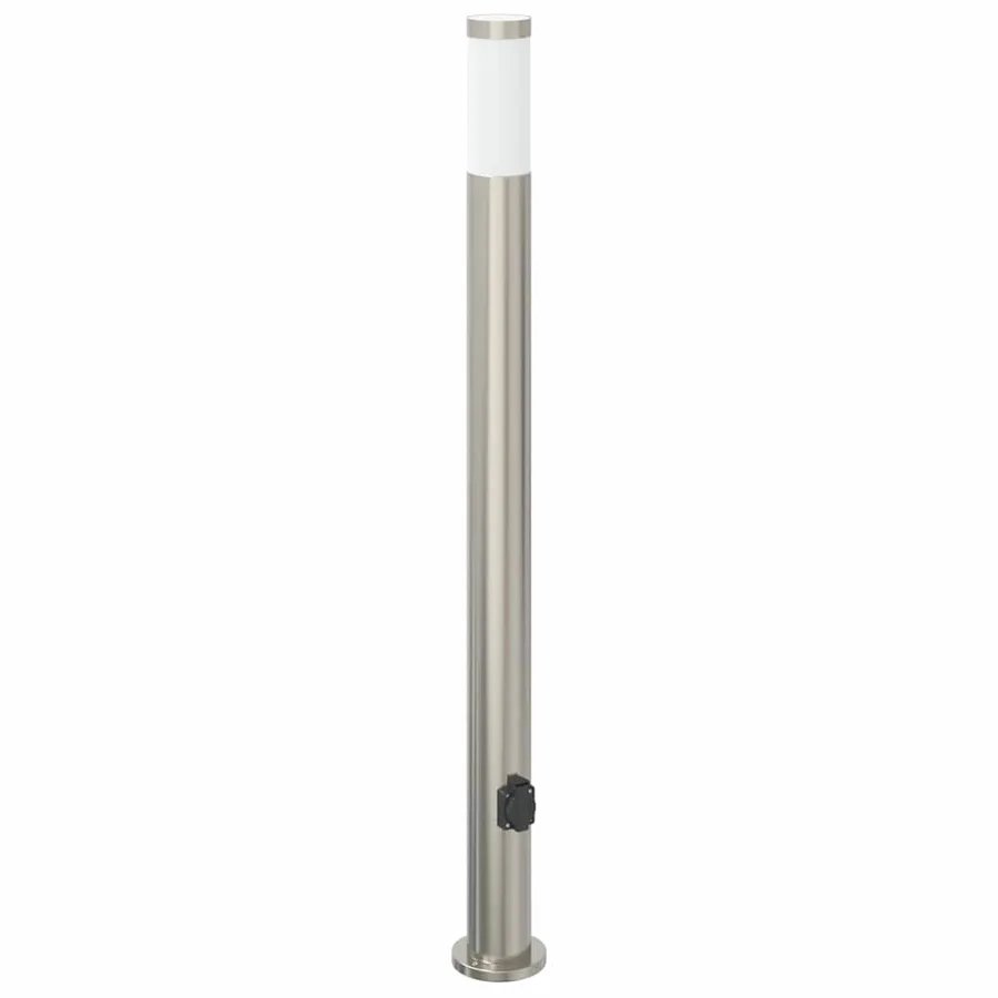 Borne lumineuse avec sortie 110 cm en acier inoxydable IP44 - 2