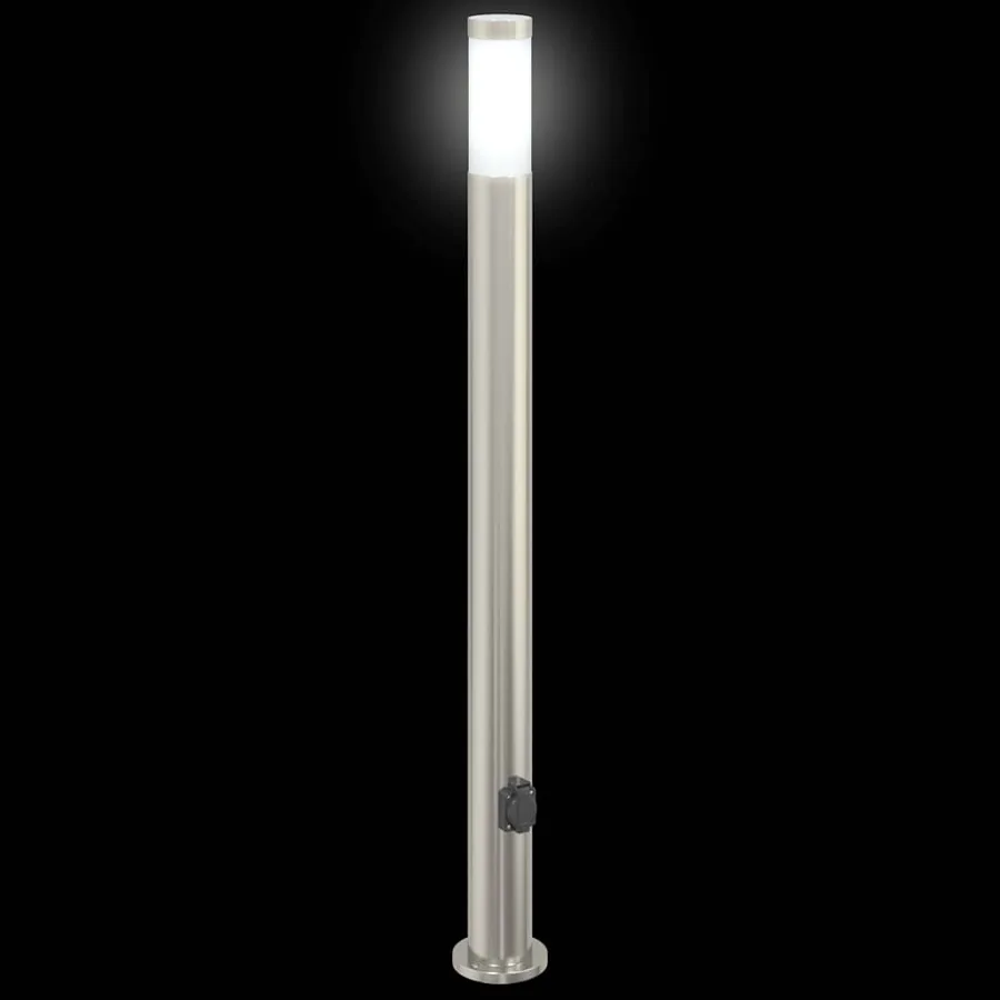 Borne lumineuse avec sortie 110 cm en acier inoxydable IP44 - 6