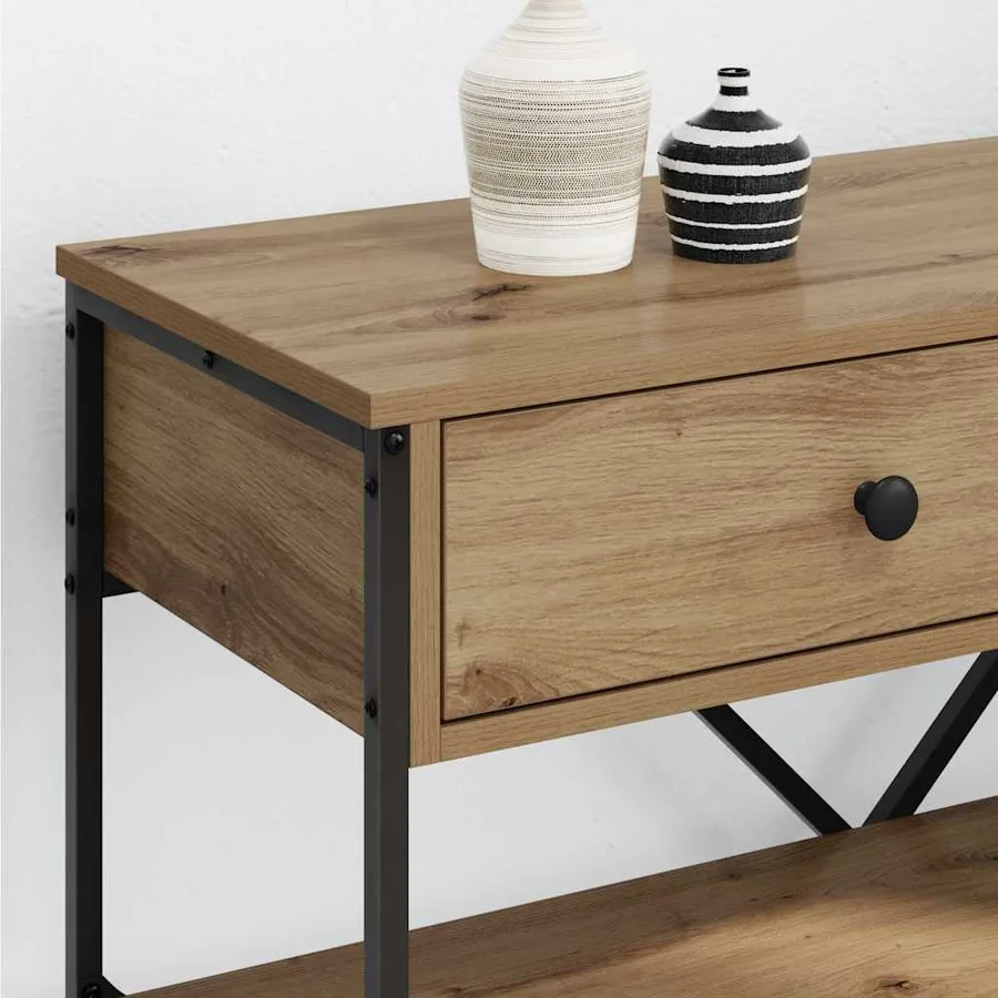 Table console Marron 100 x 34,5 x 75 cm bois - 4