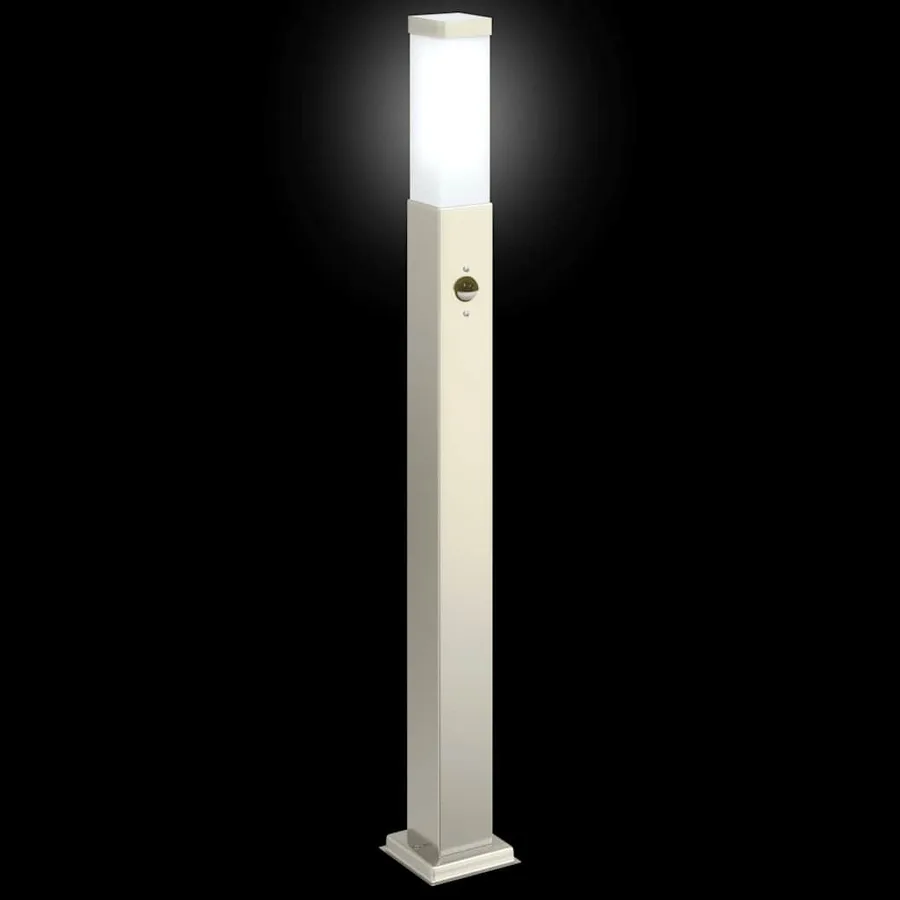 Borne lumineuse avec détecteur 80 cm en acier inoxydable IP44 - 6