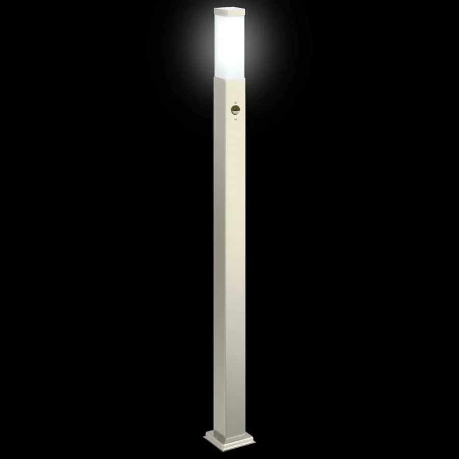 Borne lumineuse avec détecteur 110 cm en acier inoxydable IP44 - 6