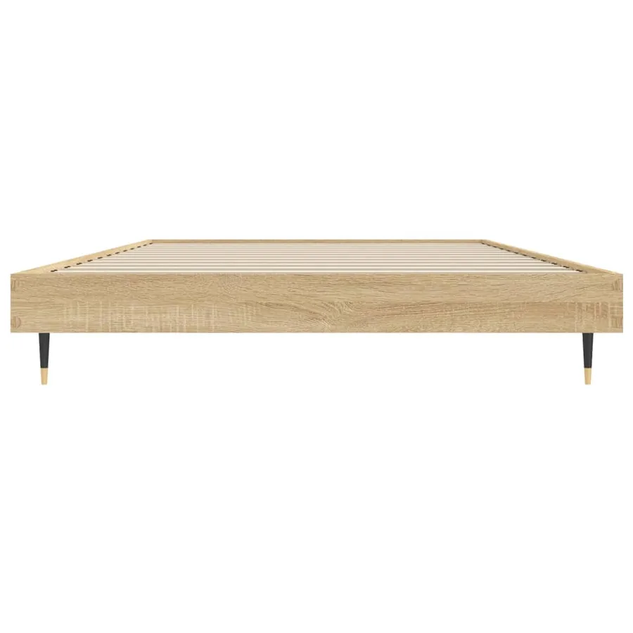 Cadre de lit sans matelas chêne sonoma 100x200 cm - 6