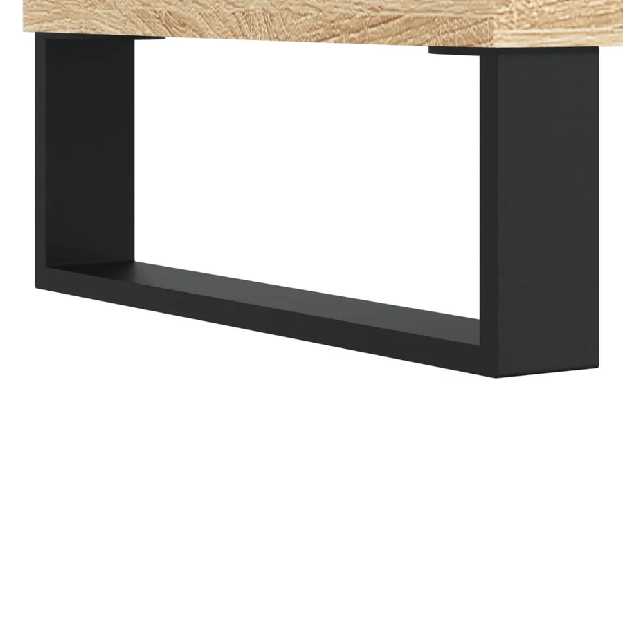 Armoire à disques chêne sonoma 84,5x38x89 cm bois d'ingénierie - 8