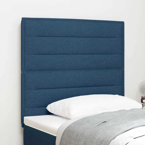 Tête de lit LED avec bandes LED Bleu 100 cm tissu