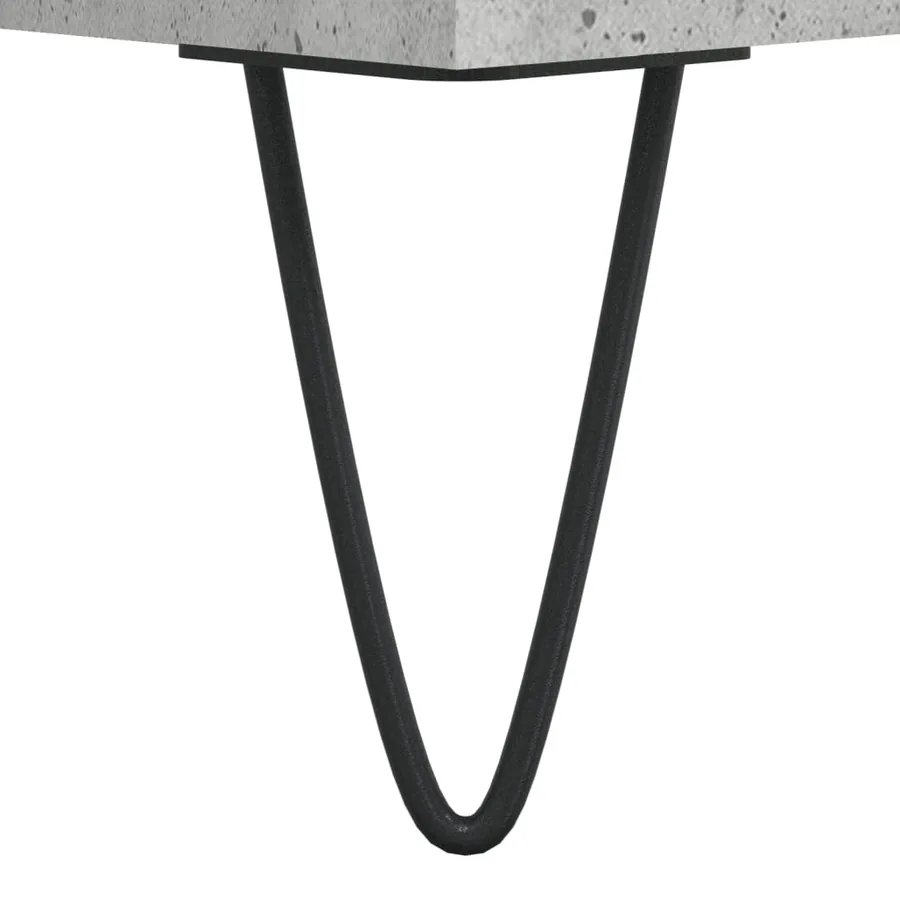 Armoire à disques gris béton 84,5x38x89 cm bois d'ingénierie - 8