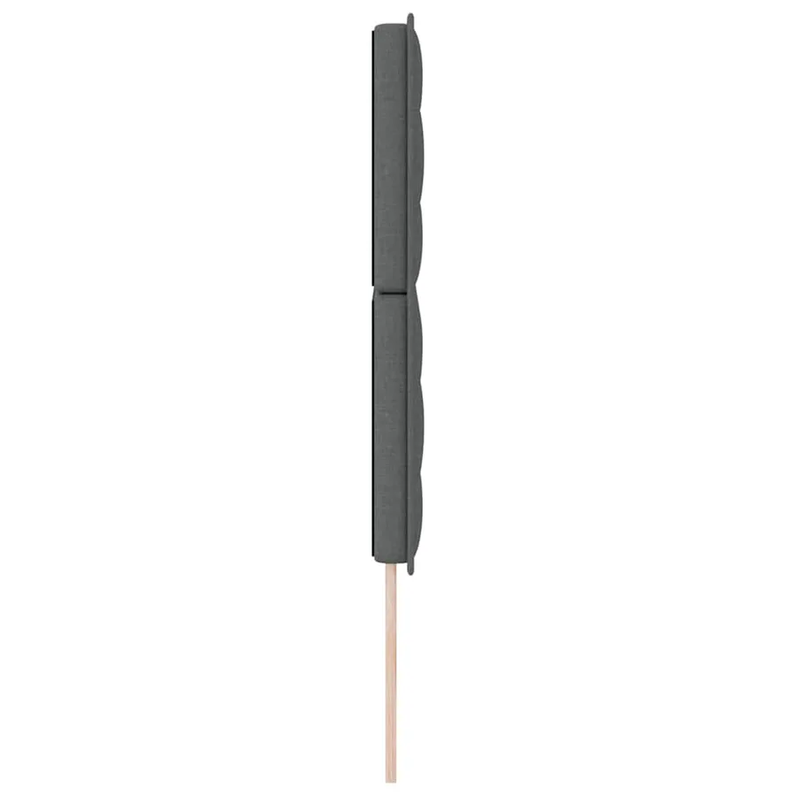 Tête de lit LED avec bandes LED Gris foncé 144 cm tissu - 6