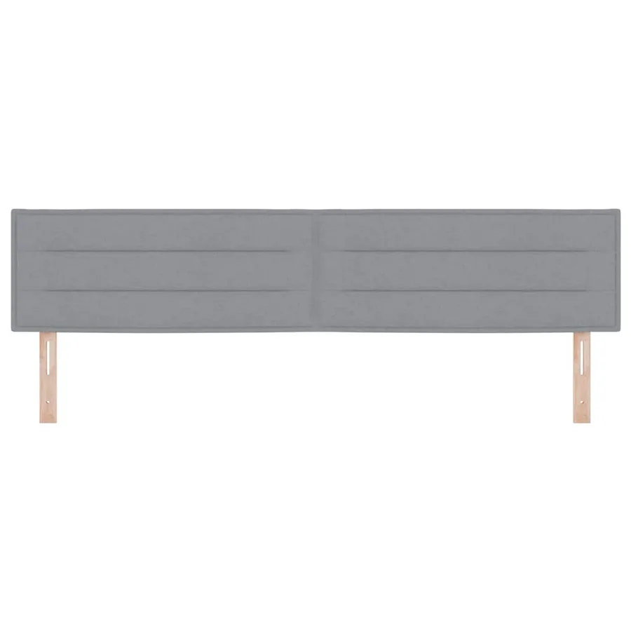Tête de lit LED avec bandes LED Gris clair 200 cm tissu - 5