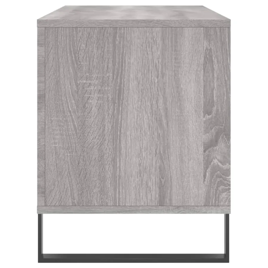 Armoire à disques sonoma gris 100x38x48 cm bois d'ingénierie - 5