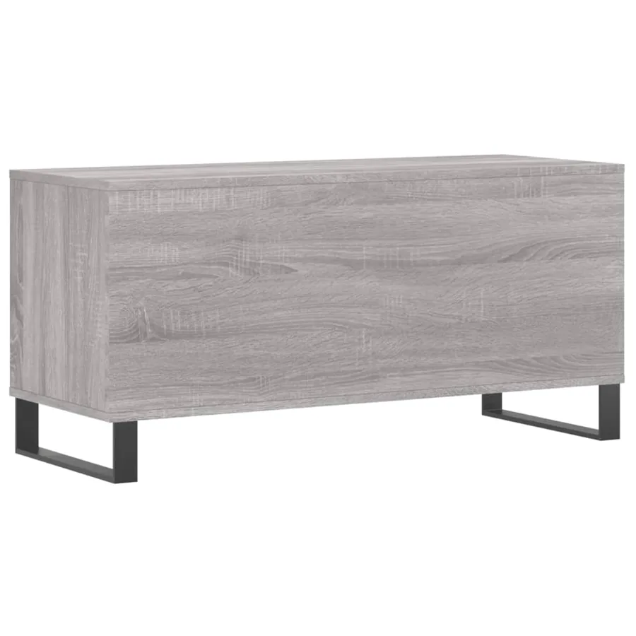 Armoire à disques sonoma gris 100x38x48 cm bois d'ingénierie - 6