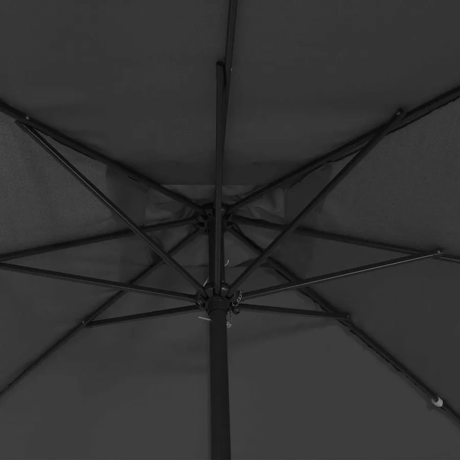 Parasol de jardin Anthracite 295 x 295 x 245 cm - 4