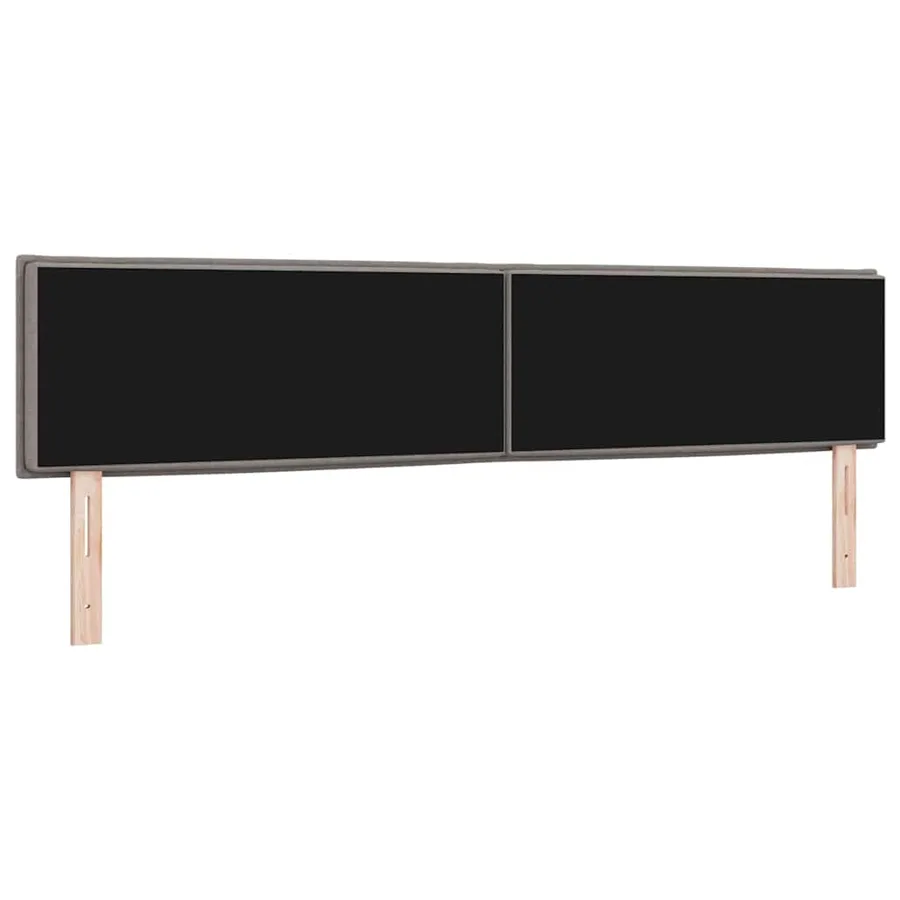 Tête de lit LED avec bandes LED Taupe 200 cm tissu - 7