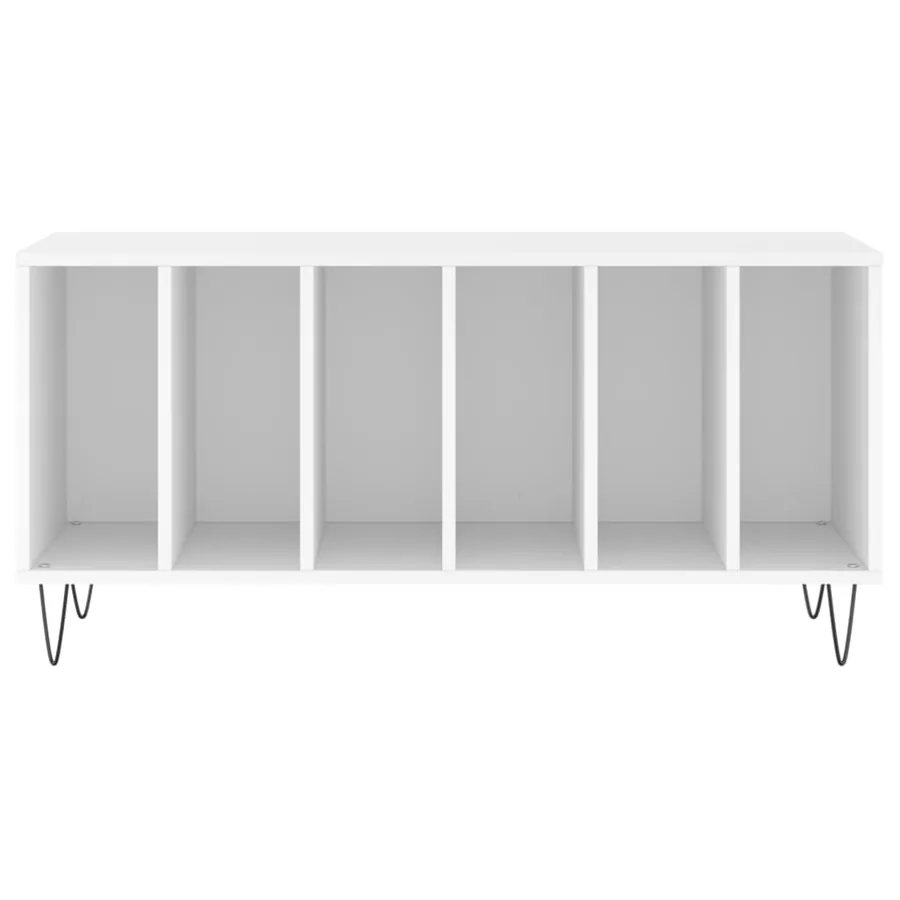 Armoire à disques blanc 100x38x48 cm bois d'ingénierie - 4