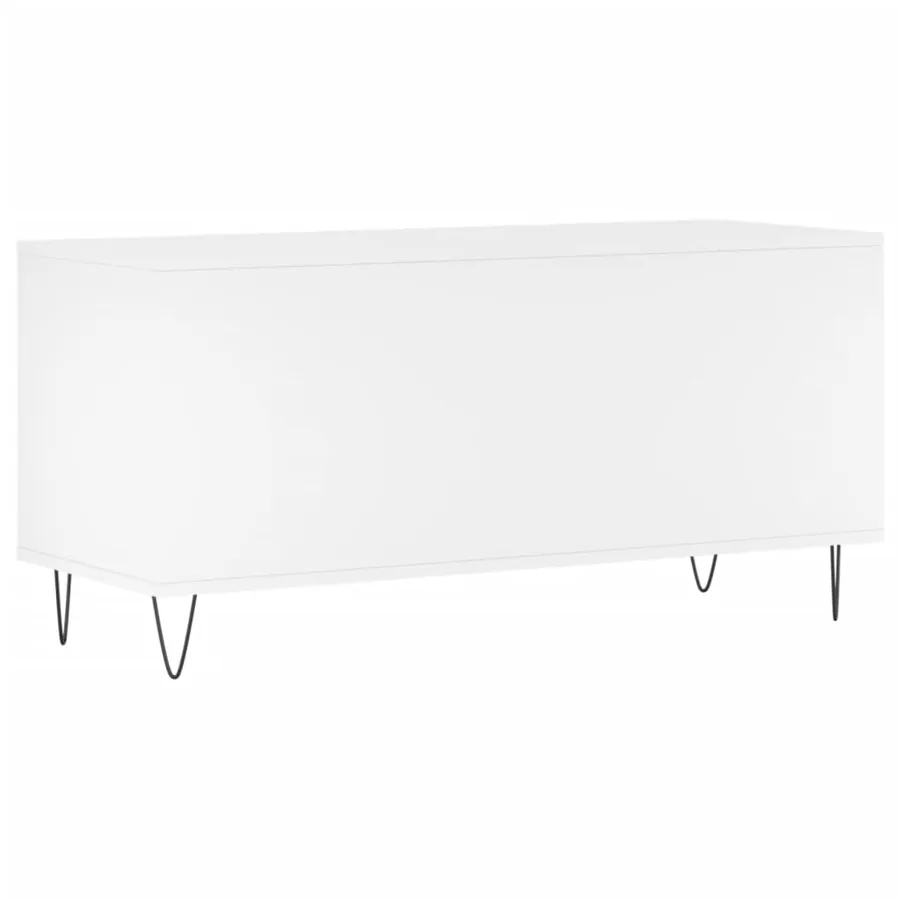 Armoire à disques blanc 100x38x48 cm bois d'ingénierie - 6