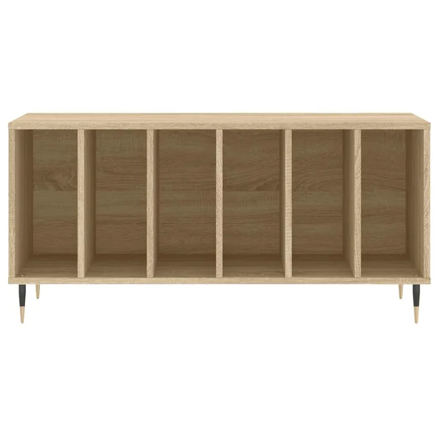 Armoire à disques chêne sonoma 100x38x48 cm bois d'ingénierie - 4