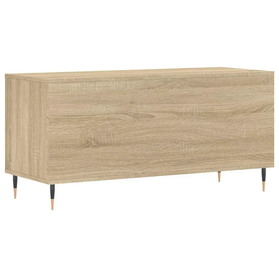 Armoire à disques chêne sonoma 100x38x48 cm bois d'ingénierie - 6