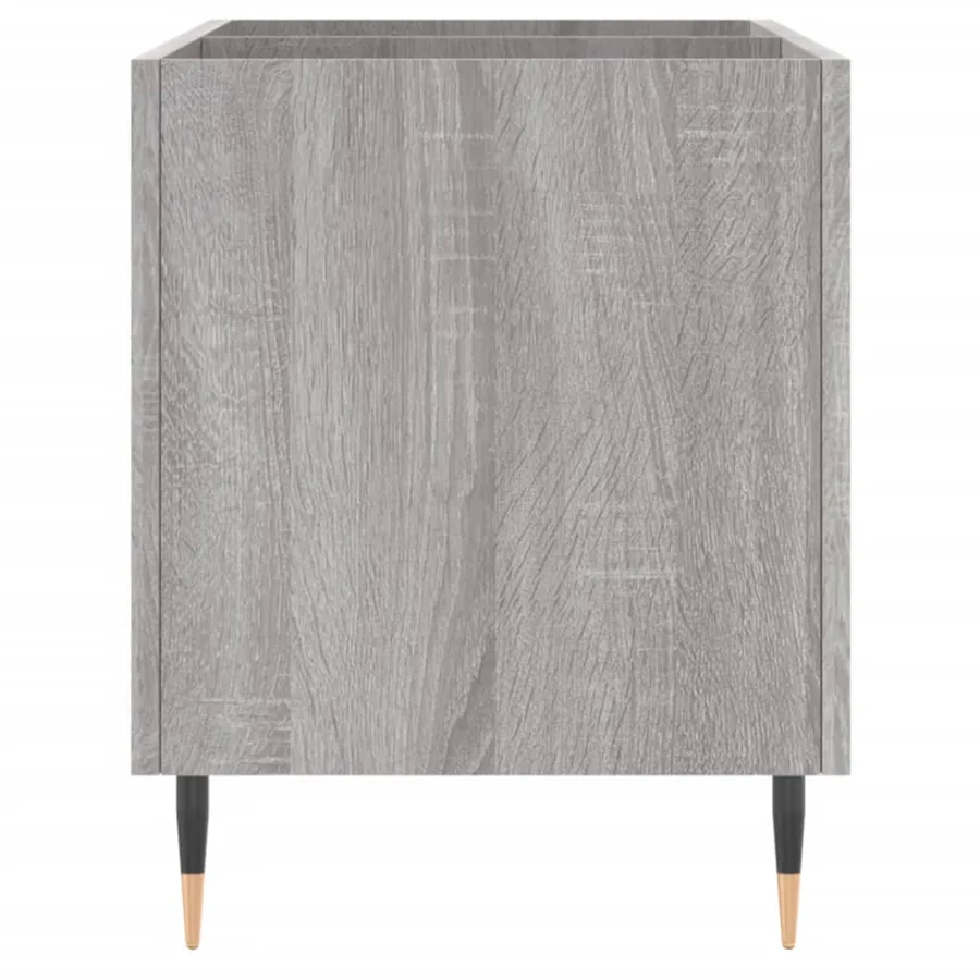 Armoire à disques sonoma gris 74,5x38x48 cm bois d'ingénierie - 5