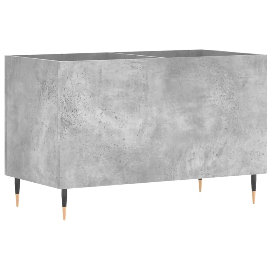 Armoire à disques gris béton 74,5x38x48 cm bois d'ingénierie - 6