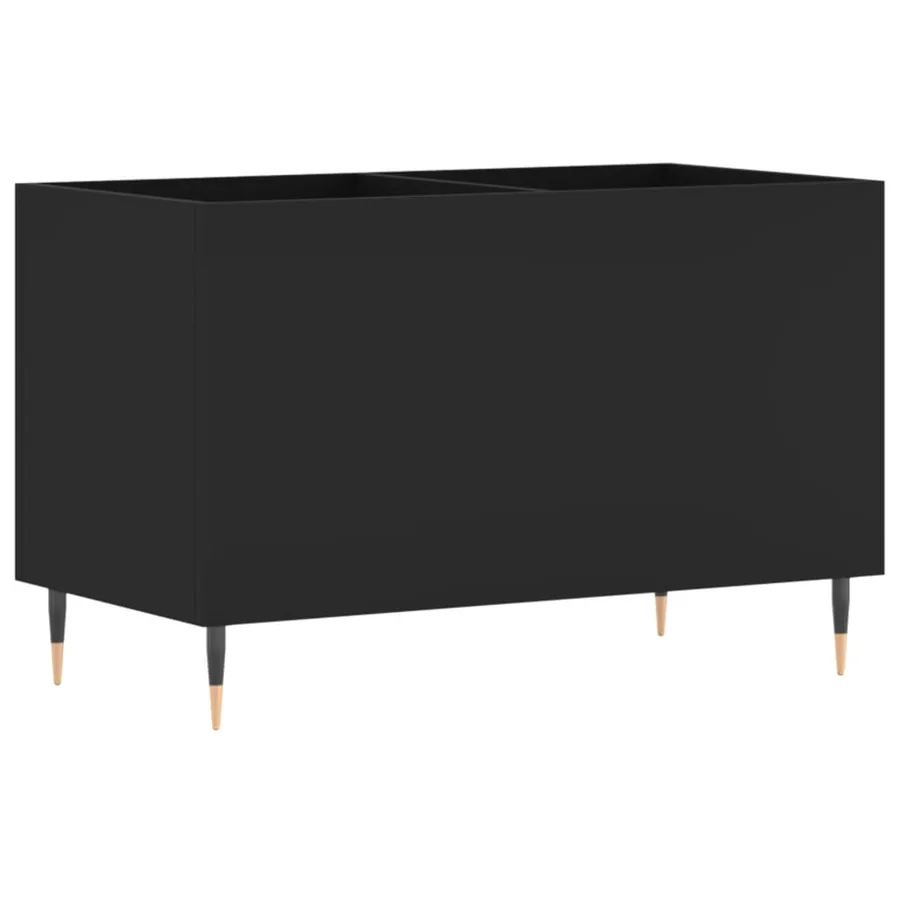 Armoire à disques noir 74,5x38x48 cm bois d'ingénierie - 6