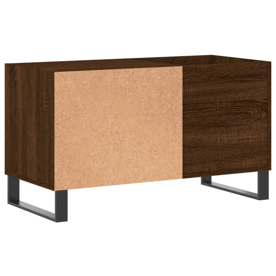 Armoire à disques chêne marron 85x38x48 cm bois d'ingénierie - 6