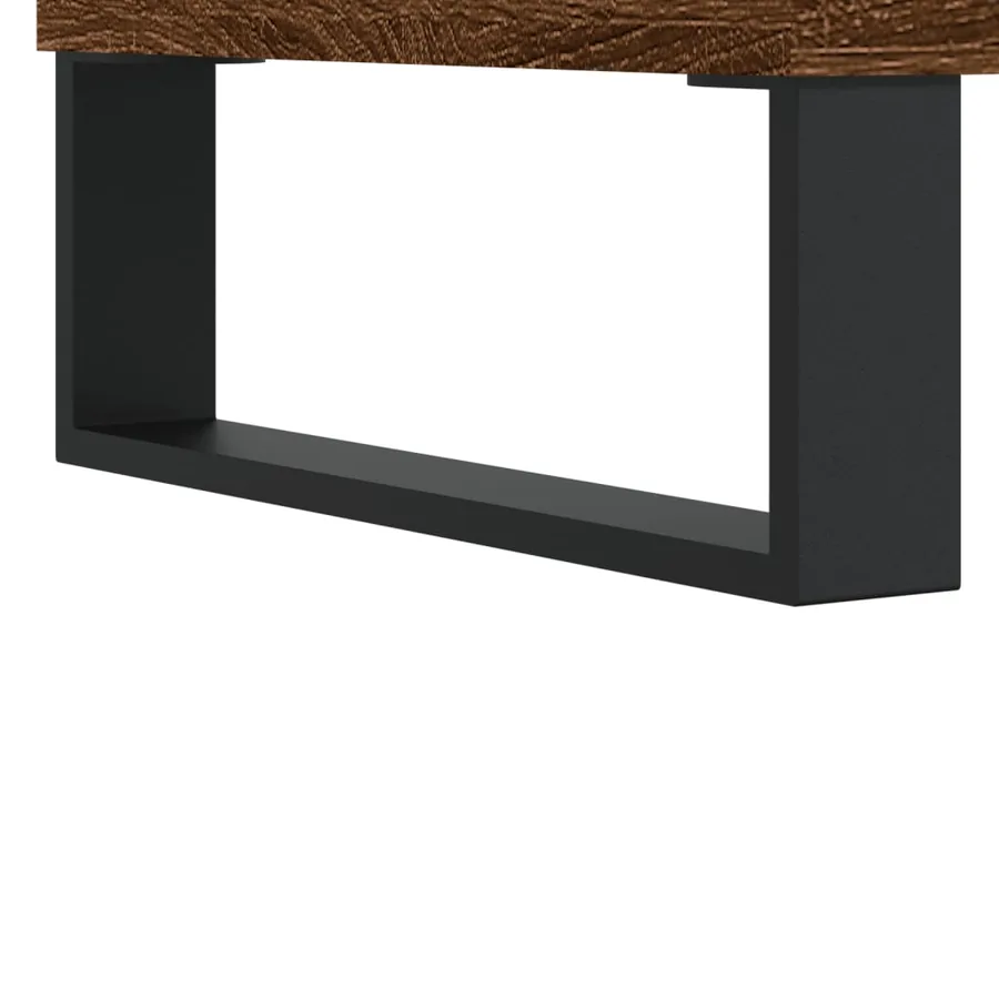 Armoire à disques chêne marron 85x38x48 cm bois d'ingénierie - 7