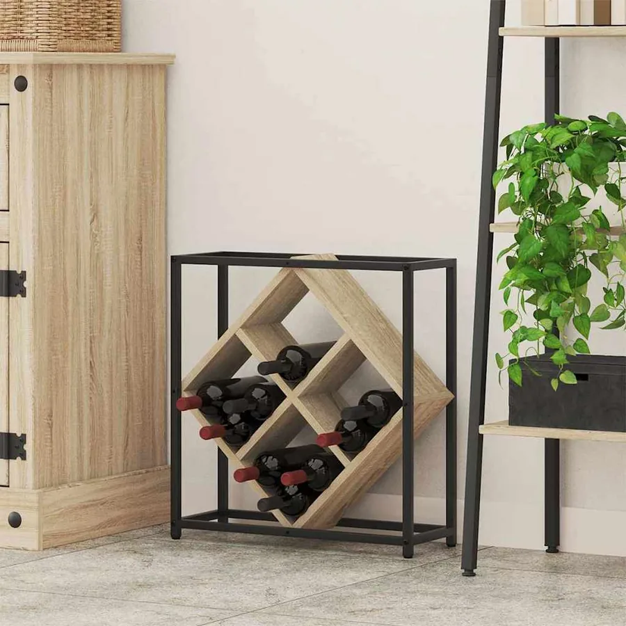 Étagère à vin Chêne Sonoma 51 x 18 x 52,5 cm Bois d'ingénierie