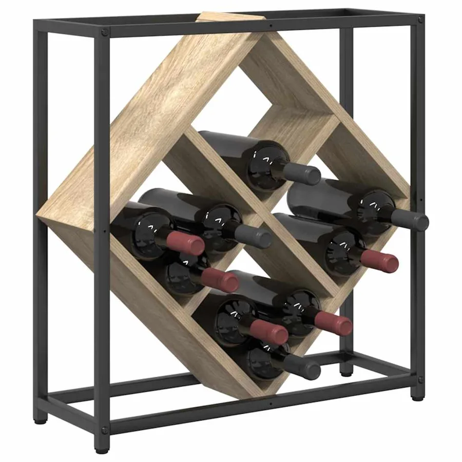 Étagère à vin Chêne Sonoma 51 x 18 x 52,5 cm Bois d'ingénierie - 3