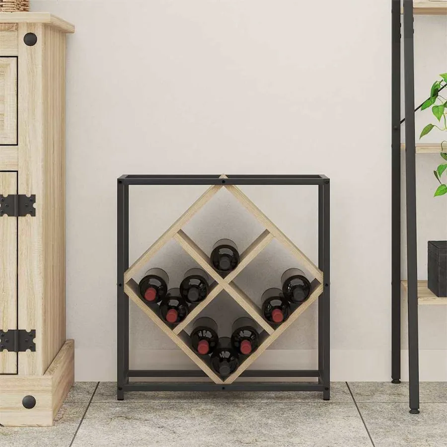 Étagère à vin Chêne Sonoma 51 x 18 x 52,5 cm Bois d'ingénierie - 4