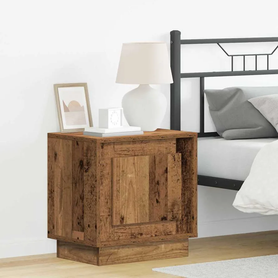 Cabinet de chevet Bois ancien 44 x 34,5 x 45 cm