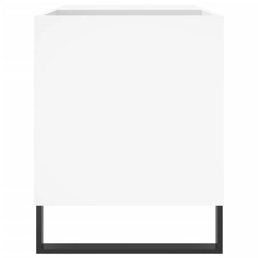 Armoire à disques blanc 85x38x48 cm bois d'ingénierie - 5