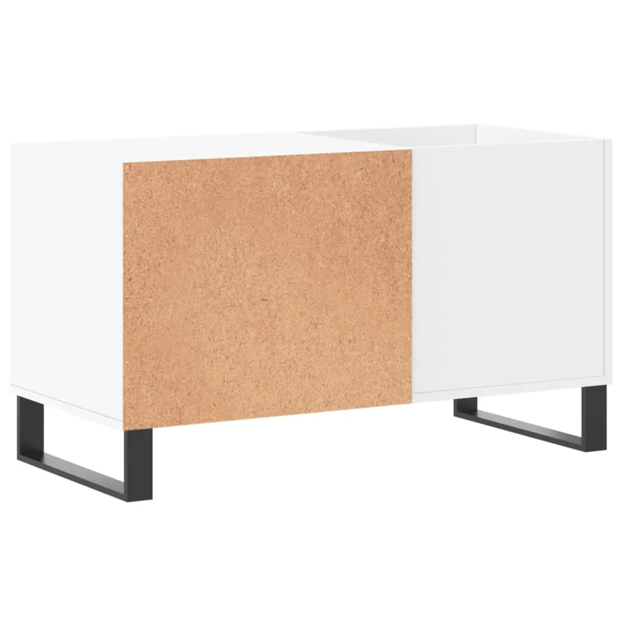 Armoire à disques blanc 85x38x48 cm bois d'ingénierie - 6