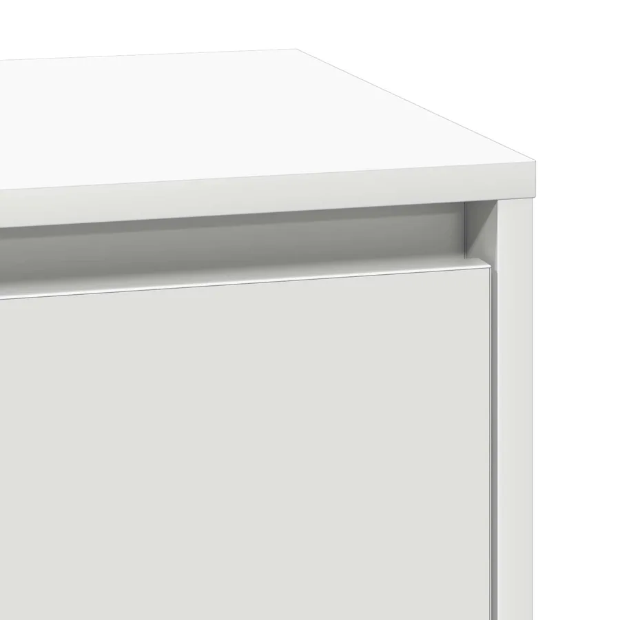 Cabinet de chevet Blanc 39 x 34,5 x 65 cm Bois d'ingénierie - 9