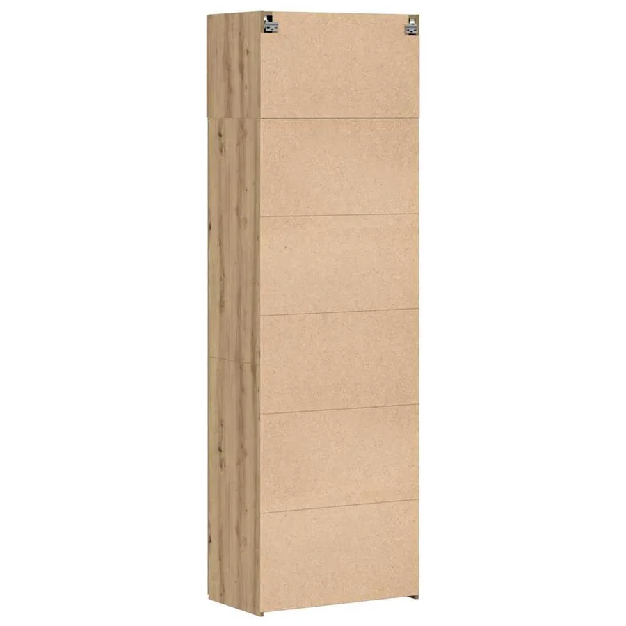 Armoire de rangement 2 pcs Chêne artisanal 70 x 42,5 x 225 cm - 10