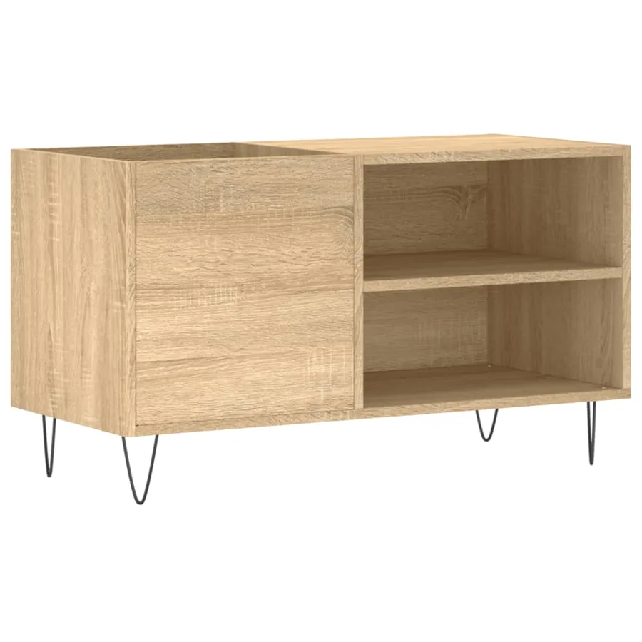 Armoire à disques chêne sonoma 85x38x48 cm bois d'ingénierie - 2