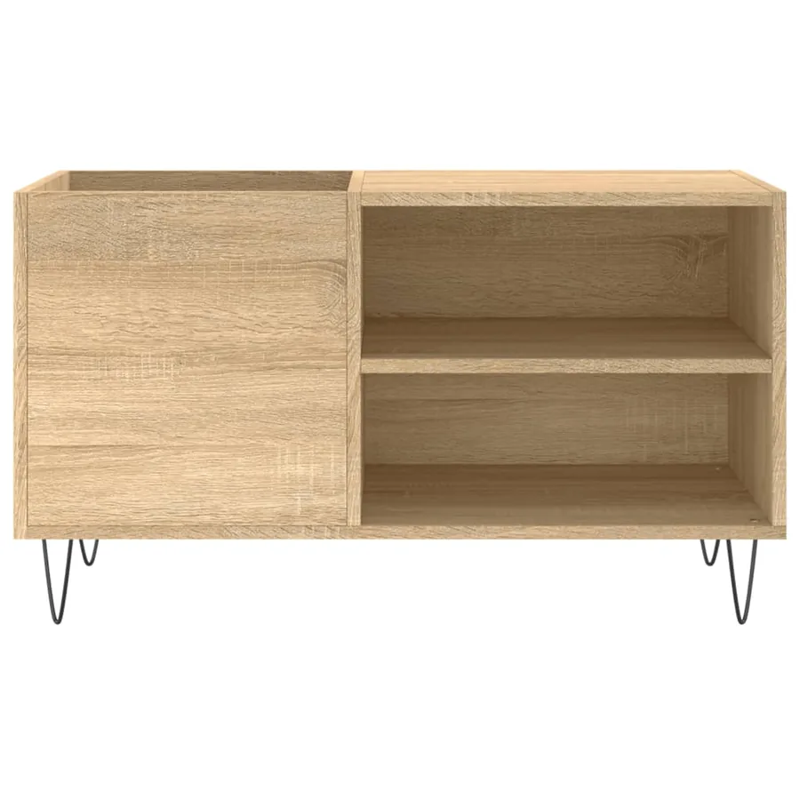 Armoire à disques chêne sonoma 85x38x48 cm bois d'ingénierie - 4