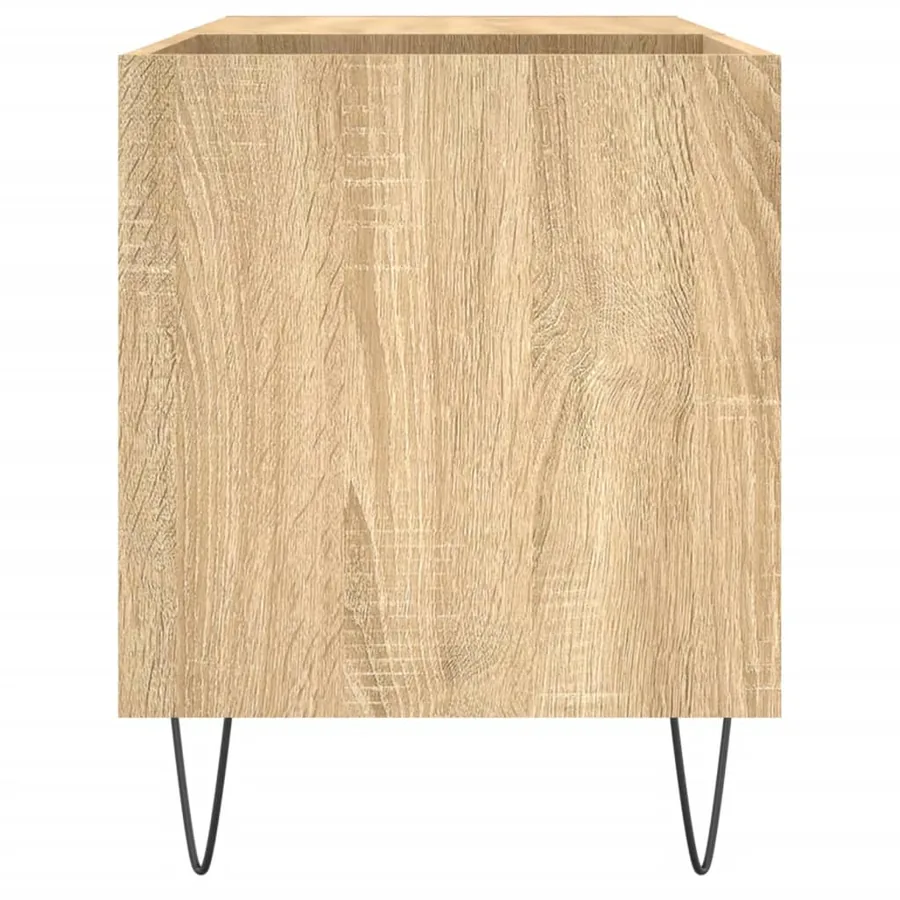 Armoire à disques chêne sonoma 85x38x48 cm bois d'ingénierie - 5