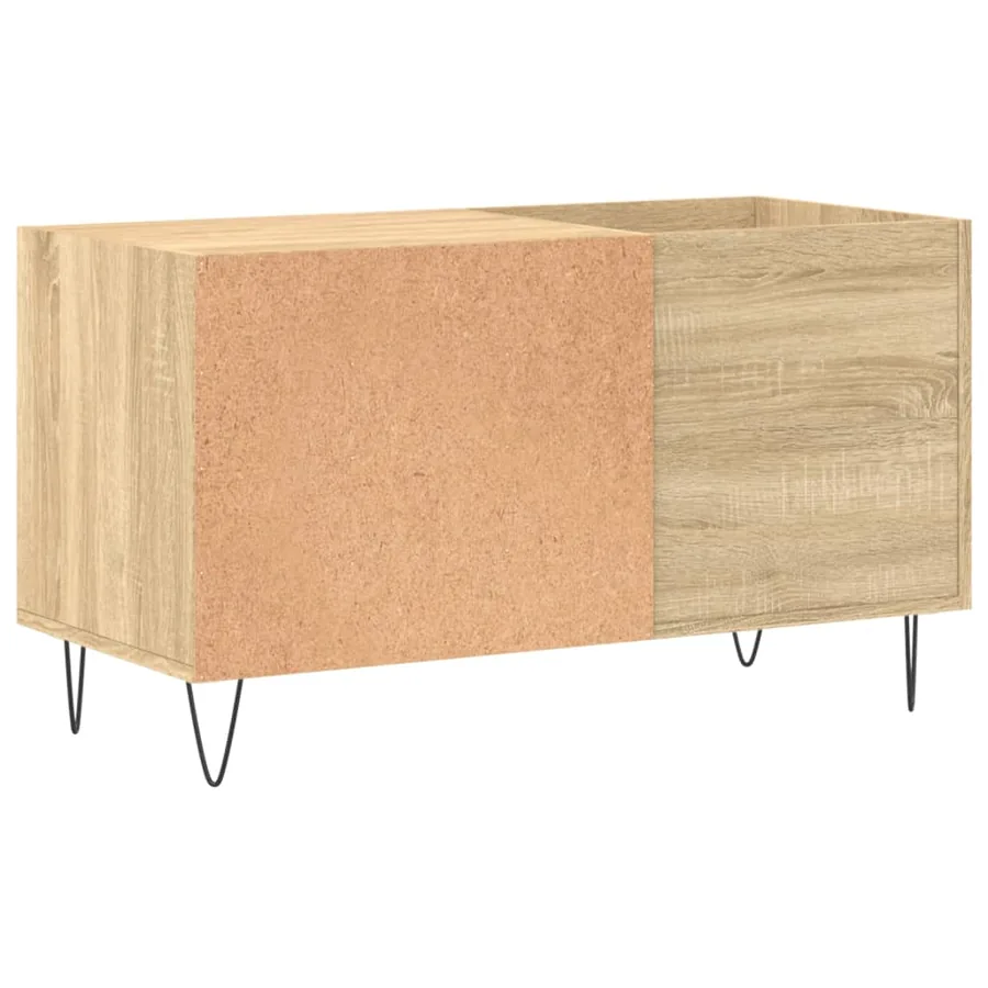 Armoire à disques chêne sonoma 85x38x48 cm bois d'ingénierie - 6