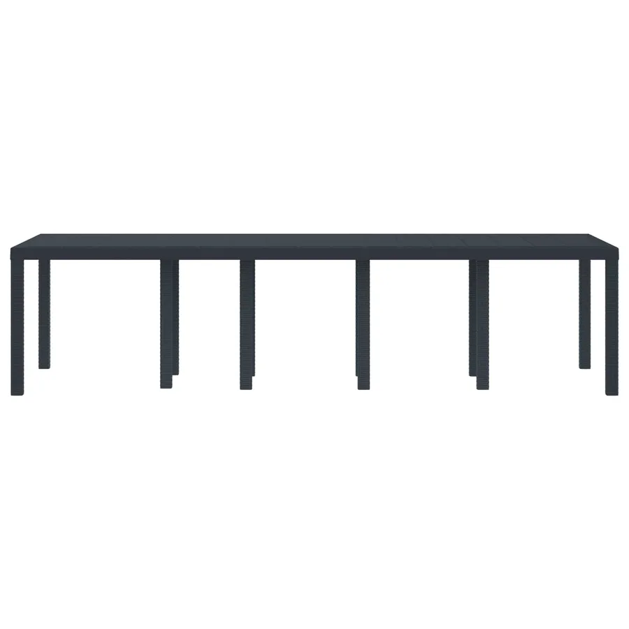 Table de Jardin Anthracite 300 x 100 x 73 cm polyrotin - 2