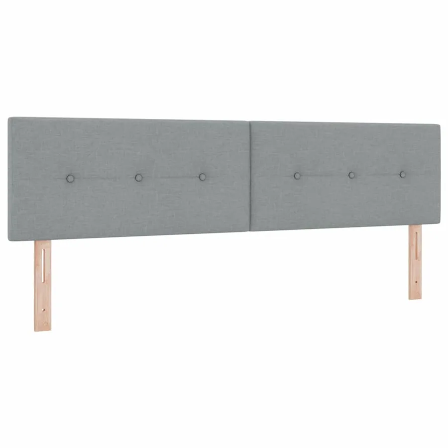 Tête de lit réglable en hauteur Gris clair 180 cm tissu - 2