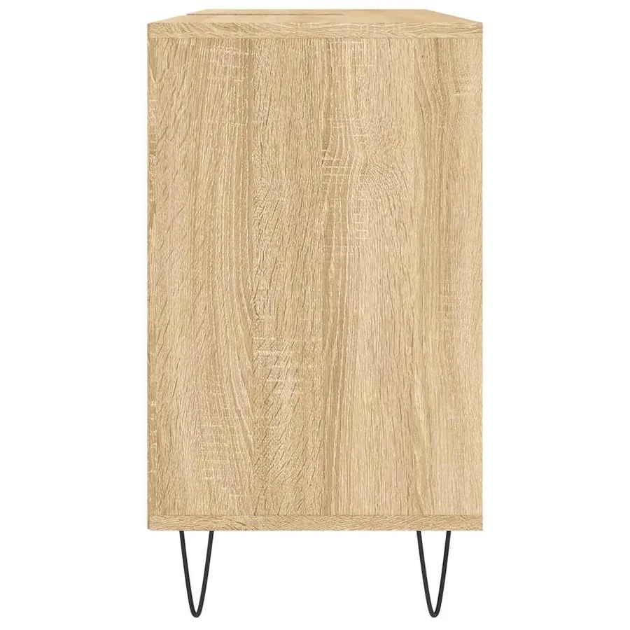 Armoire salle de bain chêne sonoma 80x33x60cm bois d'ingénierie - 7