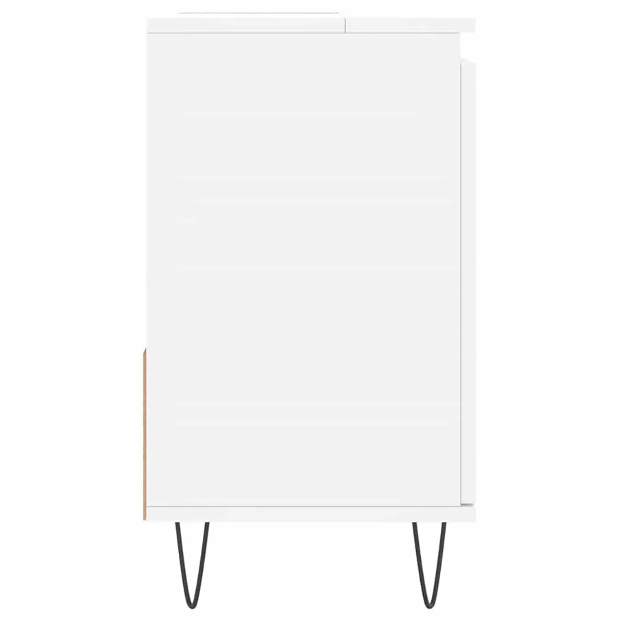 Armoire de salle de bain blanc 65x33x60 cm bois d'ingénierie - 6