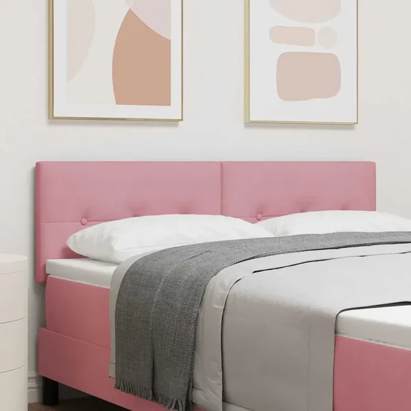 Tête de lit Rose 144 cm Velours