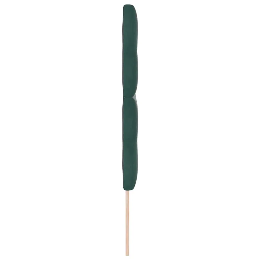 Tête de lit LED avec bandes LED Vert 160 cm Velours - 6